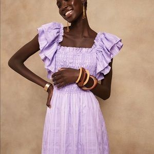 Banana Republic Midi Dress in Purple